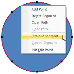 Straight Segment option