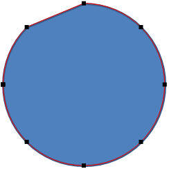 Curved Segment changed to Straight Segment