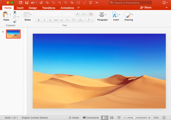 Picture inserted within the slide Picture inserted within the slide