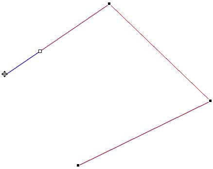 Place cursor over the opened point