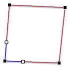 Open shape changed into a closed shape Open shape changed into a closed shape