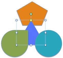 Triangle shape moved one layer up