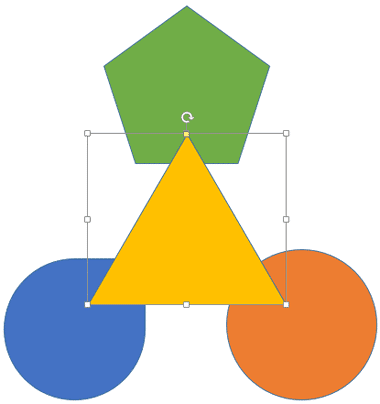 Triangle brought on top Triangle brought on top