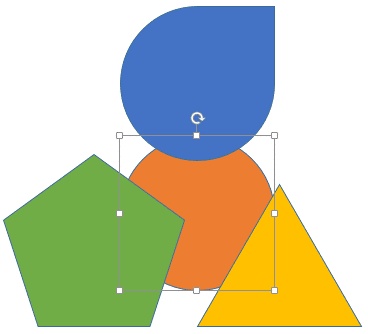 Oval moved behind all the shapes Oval moved behind all the shapes