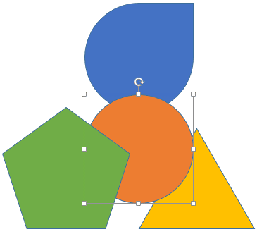 Oval shape moved one step back Oval shape moved one step back