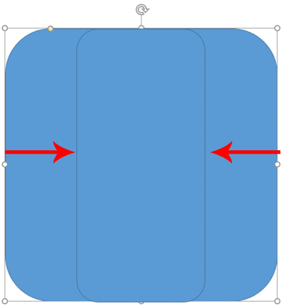 Resize two sides at the same time equally