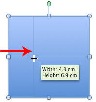 Resize shape from only one side