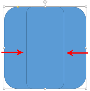 Resize two sides at the same time equally