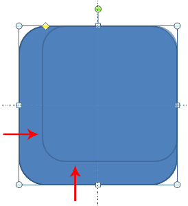 Shift drag to maintain the width:height proportion while resizing a shape Shift drag to maintain the width:height proportion while resizing a shape