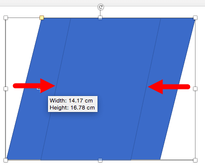 Resize two sides at the same time equally