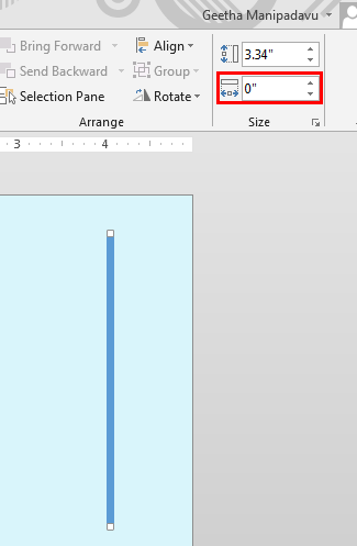 Zero Width value turns the diagonal line into a vertical line Zero Width value turns the diagonal line into a vertical line