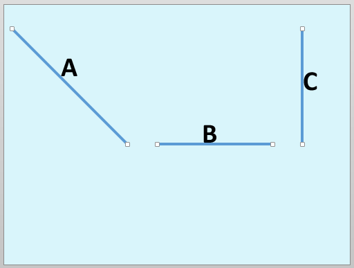 Diagonal line and its copies rotated horizontally and vertically Diagonal line and its copies rotated horizontally and vertically