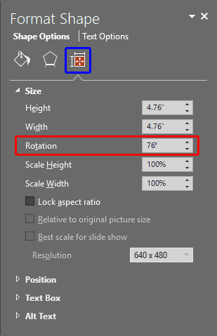 Format Shape Task Pane Format Shape Task Pane
