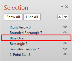 Hide/show the shape in the Pane Hide/show the shape in the Pane