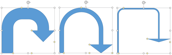 A U-turn Arrow with a modified curve and arrowhead
