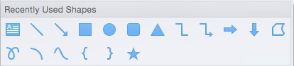 Recently Used Shapes