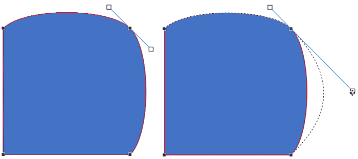 Corner Point changed to Straight Point