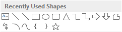 Recently Used Shapes