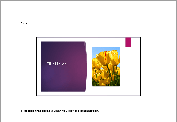 Notes below slides Notes below slides