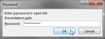 Password to open Password to open