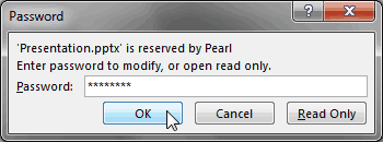 Password to modify Password to modify