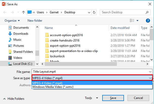 Save As dialog box Save As dialog box