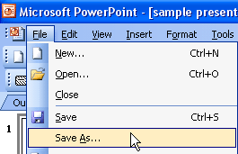 Save As Save As
