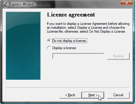 License agreement License agreement