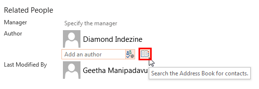 Search Address Book for contacts icon
