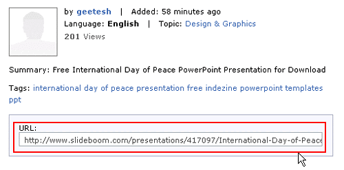 Presentation URL Presentation URL