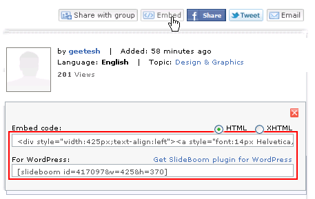 Embed codes Embed codes