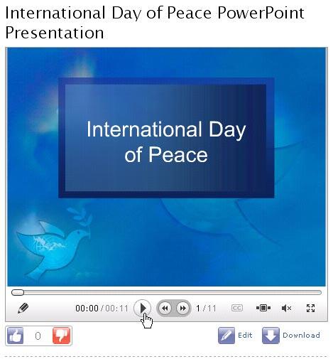 Play the presentation