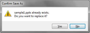 Do you want to replace an existing file?