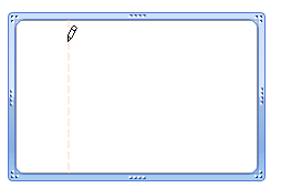Vertical line being drawn within the table Vertical line being drawn within the table