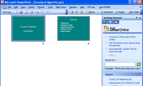 Choose individual slides