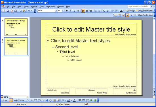 Duplicate Slide Master