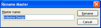 Rename Master menu