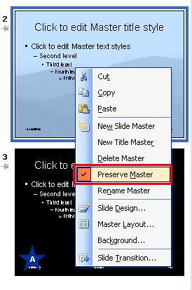 Preserve Master option