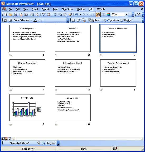Layout reset on all slides
