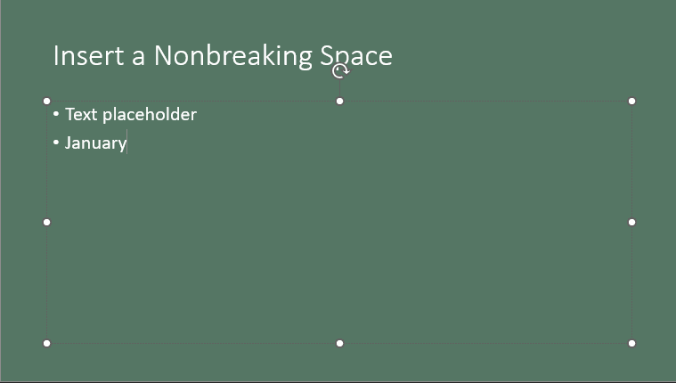 Click to see an insertion point in PowerPoint Click to see an insertion point in PowerPoint