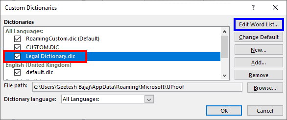 New dictionary added in PowerPoint 365