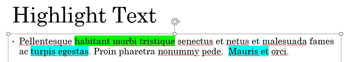 Highlight Text in PowerPoint 365 for Windows