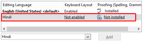 Selected language not installed Selected language not installed