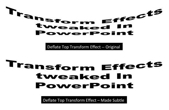 Before and after variations of Text transforms Before and after variations of Text transforms