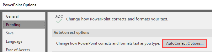 PowerPoint Options