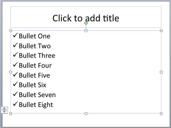 Changed bullet style Changed bullet style
