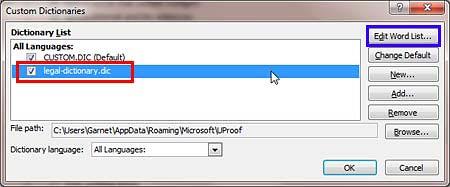 New dictionary added to the Dictionary List New dictionary added to the Dictionary List