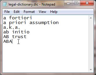 New dictionary with words added New dictionary with words added