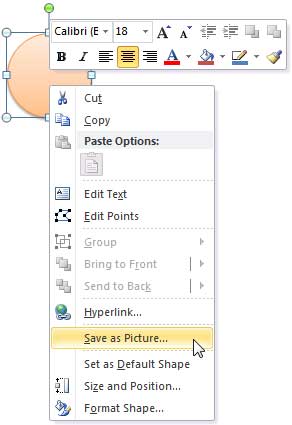 Save as Picture option Save as Picture option
