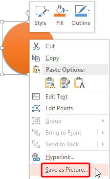 Save as Picture option